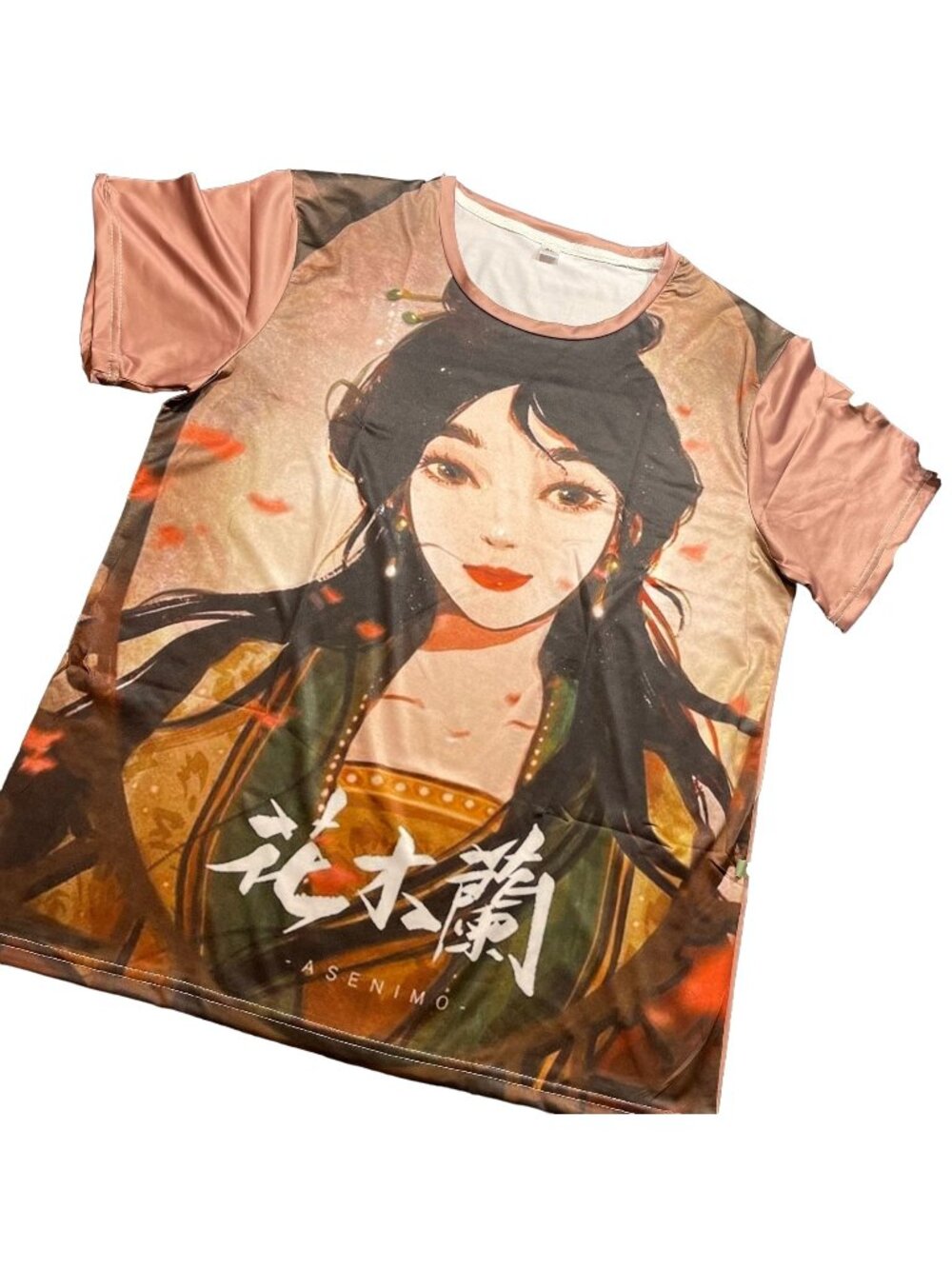 Mulan Princess Blouse Warrior Knit Tee Shirt Warrior Women Dri Fit Short Sleeve